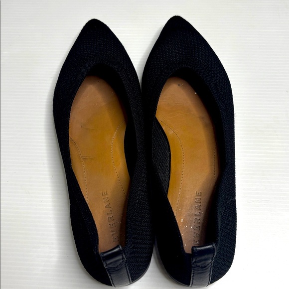 Everlane Black 40 Hr Reknit Pointed toe flats size 8 - Picture 3 of 9